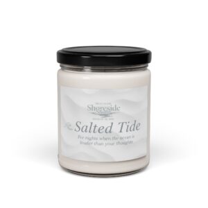 Salted Tide Soy Candle, 9oz | Ocean Breeze Scent | Sea Breeze Scent | Beach House Decor | Shoreside Ocean Collection